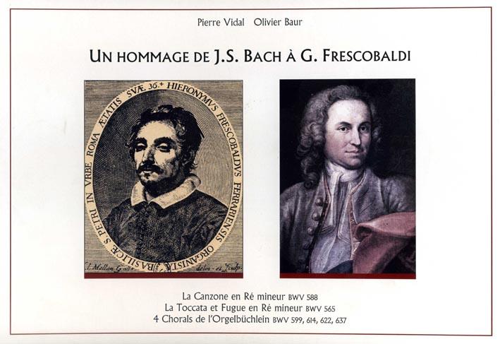 Couverture de l'ouvrage 'Un hommage de J.S. Bach à G. Frescobaldi' de Pierre Vidal